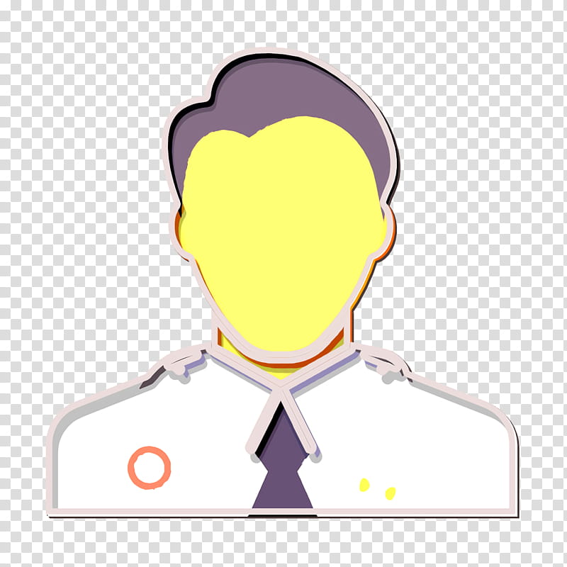 Doctor icon Professions icon, Head, Cartoon, Yellow transparent background PNG clipart