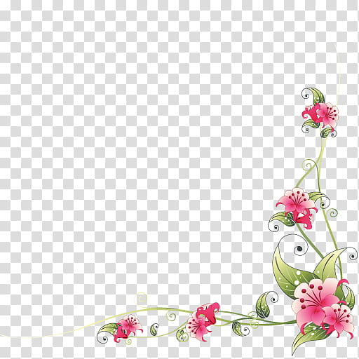 Watercolor Pink Flowers, BORDERS AND FRAMES, Decorative Corners, Watercolor Painting, Floral Design, Flower Arranging, Plant, Petal transparent background PNG clipart