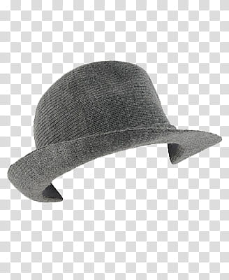 Girly, gray fabric bucket hat transparent background PNG clipart
