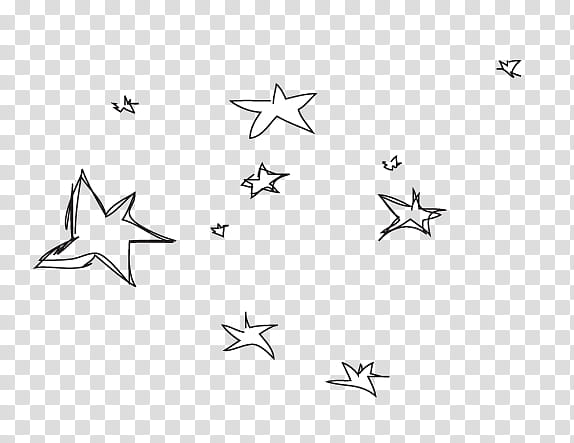 Starman, black and white star print textile transparent background PNG clipart