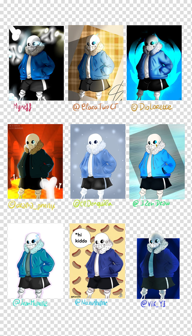 Too many Sans here, assorted-color toys transparent background PNG clipart