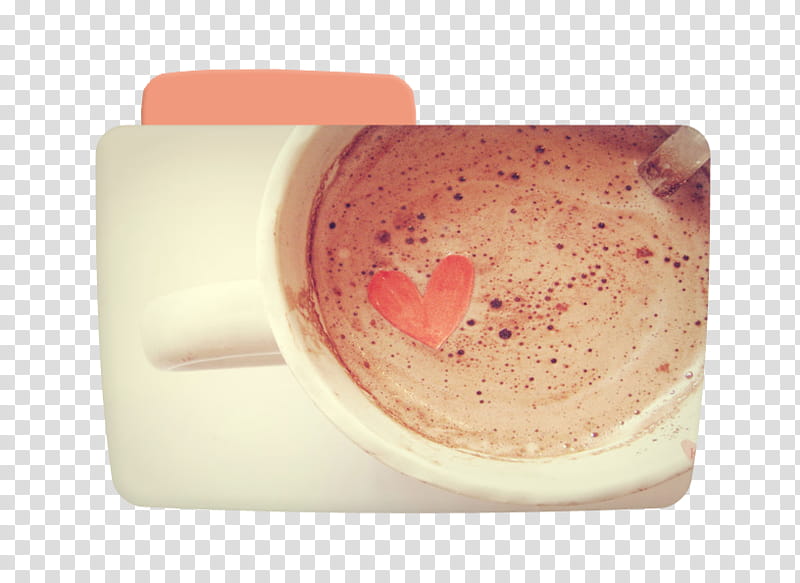 Folders en Bien Cutes D, cappuccino in white mug transparent background PNG clipart