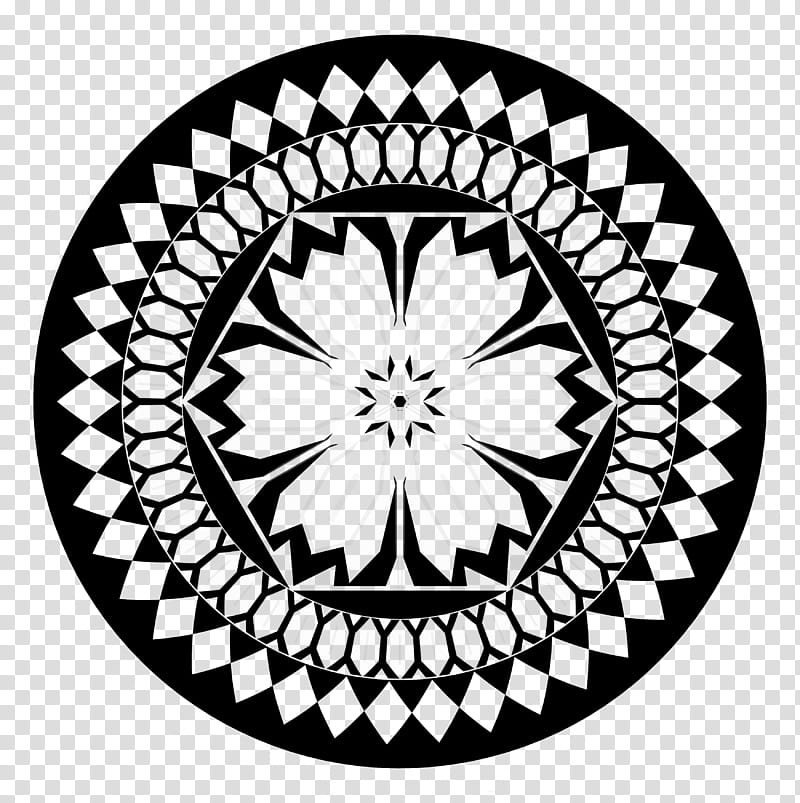 Free Circular Ornaments, black tribal tattoo transparent background PNG clipart