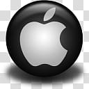 Black OS icon, Apple-vista, Apple logo transparent background PNG clipart