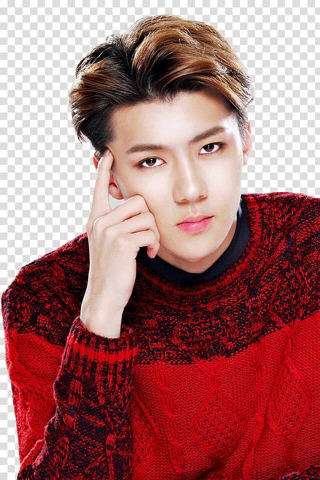 sehun exo man touching his head transparent background png clipart hiclipart sehun exo man touching his head