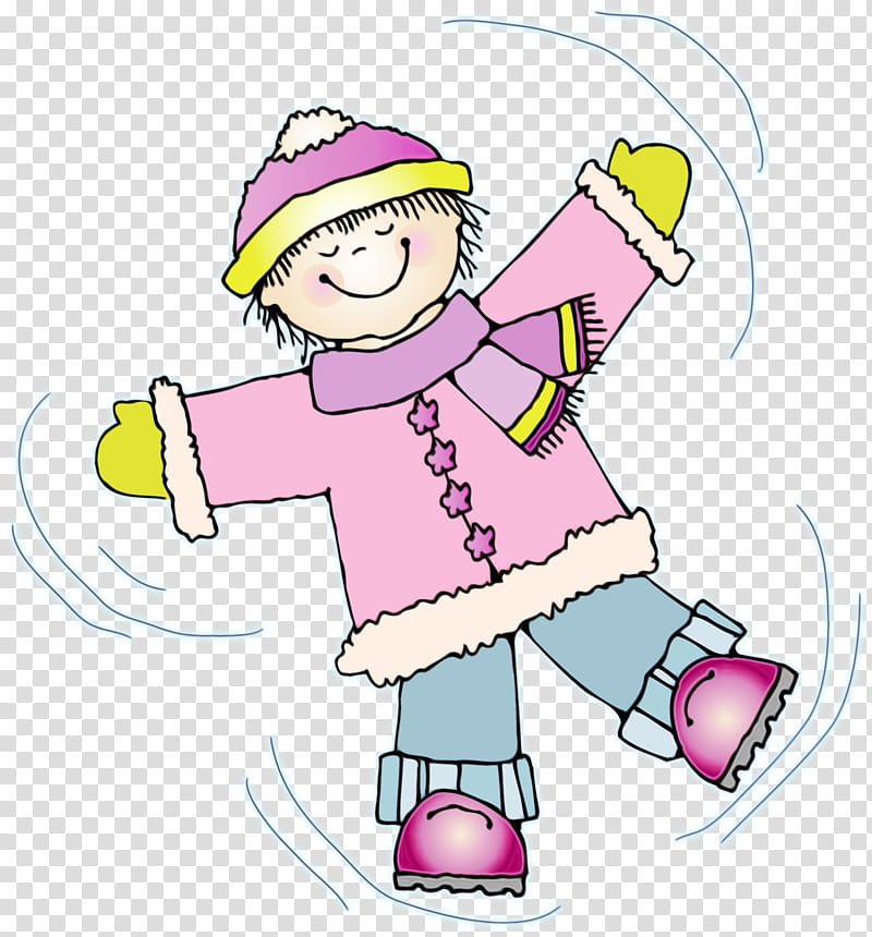 Watercolor Drawing, Paint, Wet Ink, Snow Angel, Line Art, Cartoon, Finger, Construction Worker transparent background PNG clipart