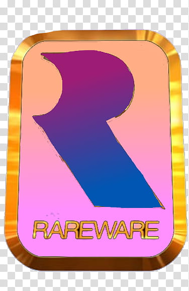 Old Rareware Logo Vaporwave Version transparent background PNG clipart