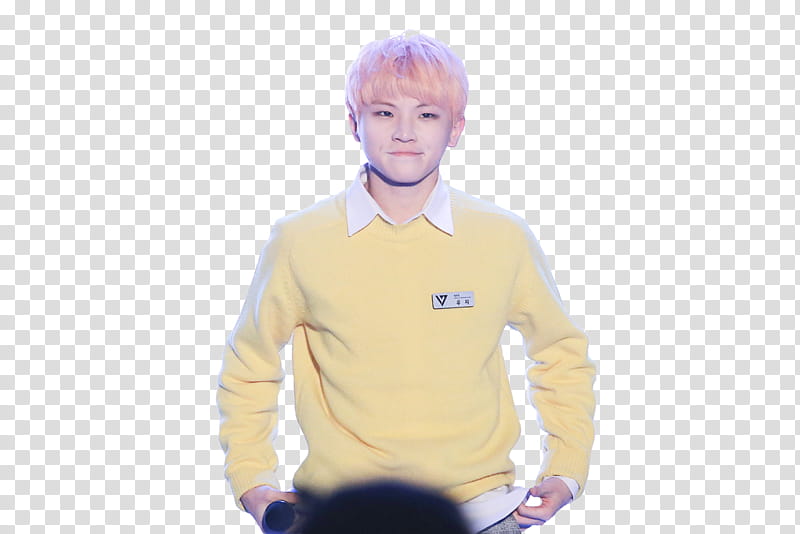 WOOZI RENDER , man wearing yellow sweater transparent background PNG clipart