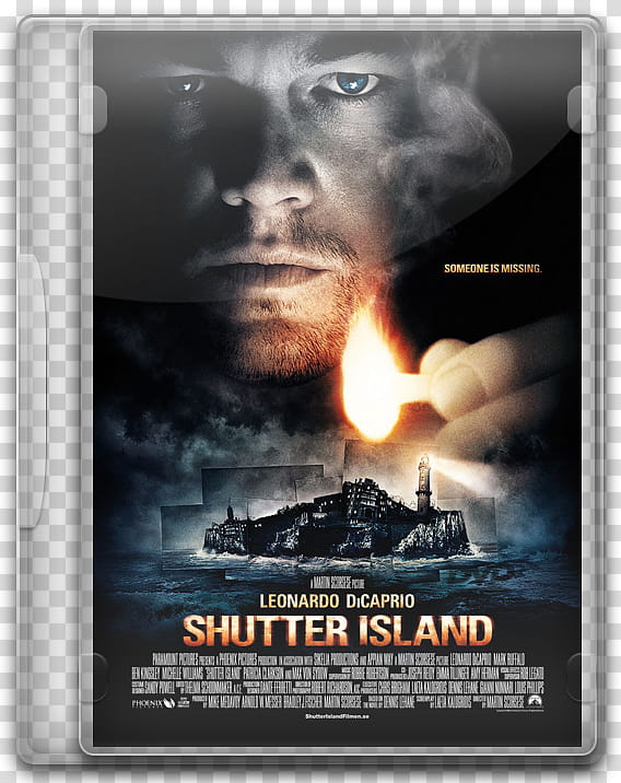 DVD movies icon, shutter island, Shutter Island DVD cover transparent background PNG clipart