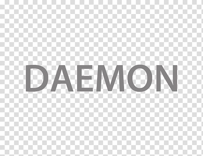 Krzp Dock Icons v  , DAEMON, Daemon text transparent background PNG clipart