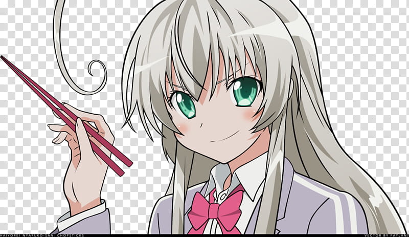 Nyaruko-san, Chopsticks, Haiyore Nyaruko-san transparent background PNG clipart