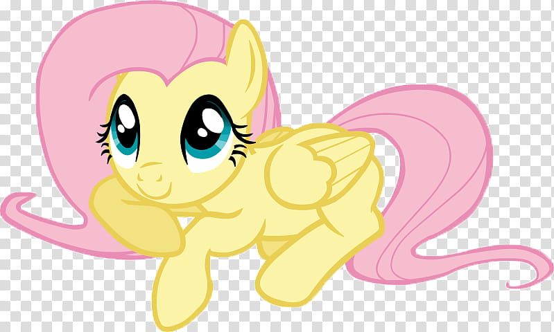 My Little Pony, lying My Little Pony Fluttershy illustration transparent background PNG clipart