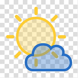 Stylish Weather Icons, sun.rays.small.cloud.dark transparent background PNG clipart