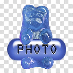 Generic Gummy Bear Icons, , blue Gummy Bear candy transparent background PNG clipart