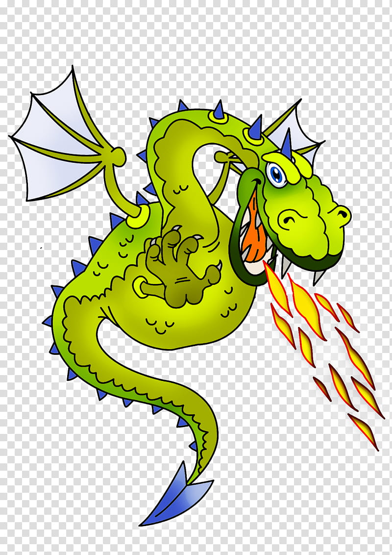 Dragon, Cartoon, Green Dragon, Seahorse transparent background PNG clipart