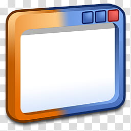 Refresh CL Icons , Windows_VisualStyle, blue and orange digital monitor transparent background PNG clipart