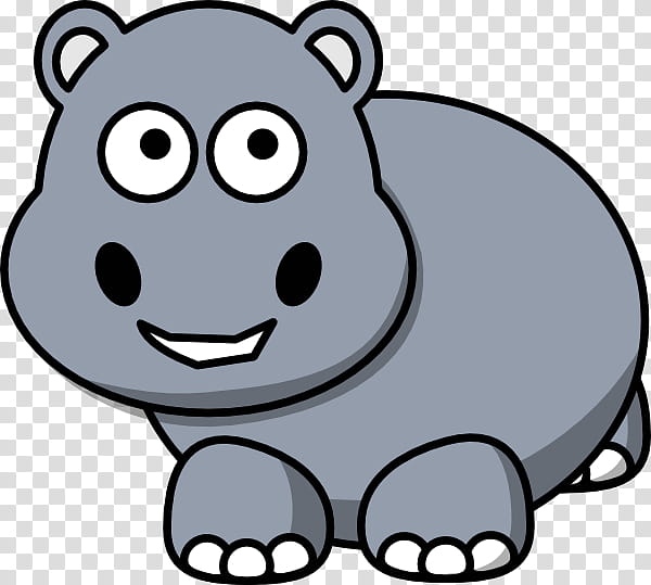 Bear, Hippopotamus, Cuteness, Drawing, Child, Elephant, Snout, Facial Expression, Smile, Head transparent background PNG clipart