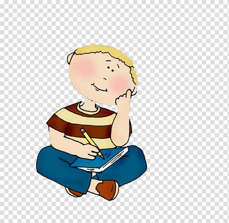 Boy, Drawing, Cartoon, Child, Sitting, Arm, Reading, Animation transparent background PNG clipart