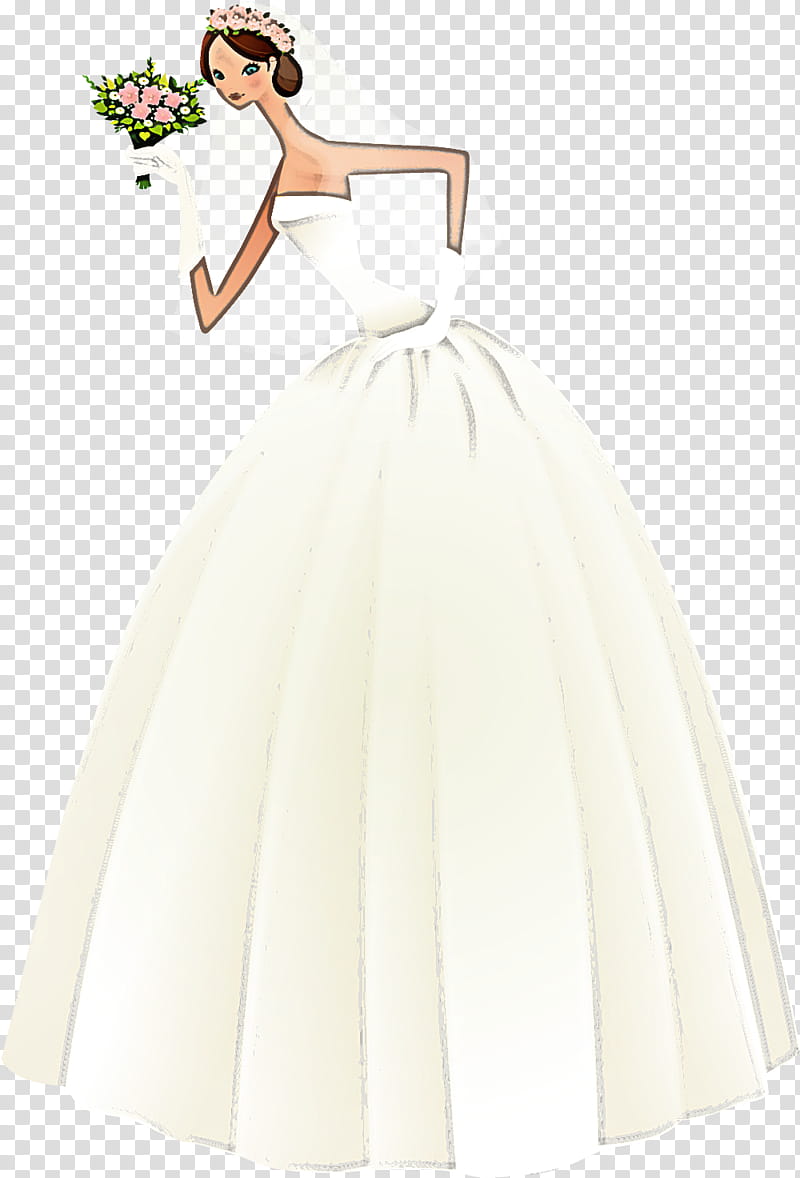 Wedding dress, Clothing, Gown, White, Bridal Party Dress, Hoopskirt, Bridal Clothing, Costume Design transparent background PNG clipart