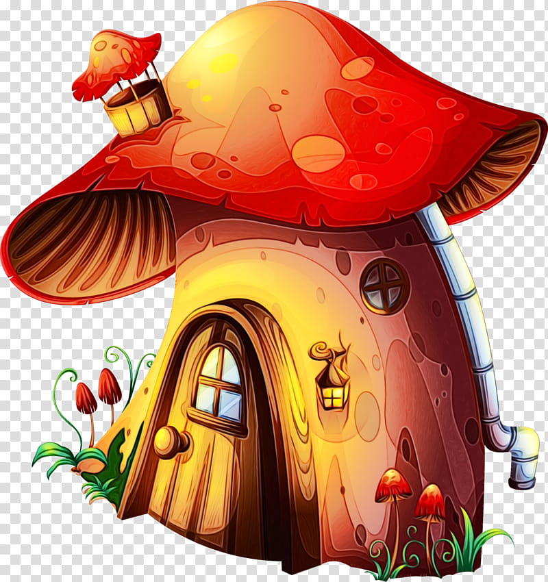 mushroom tent, Watercolor, Paint, Wet Ink transparent background PNG clipart