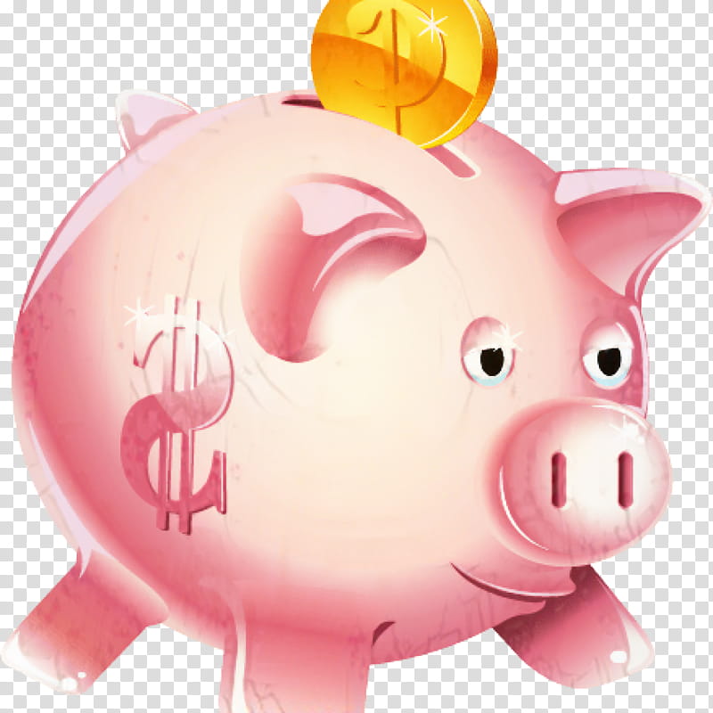 Pig, Snout, Piggy Bank, Pink M, Saving, Money Handling, Suidae, Live transparent background PNG clipart