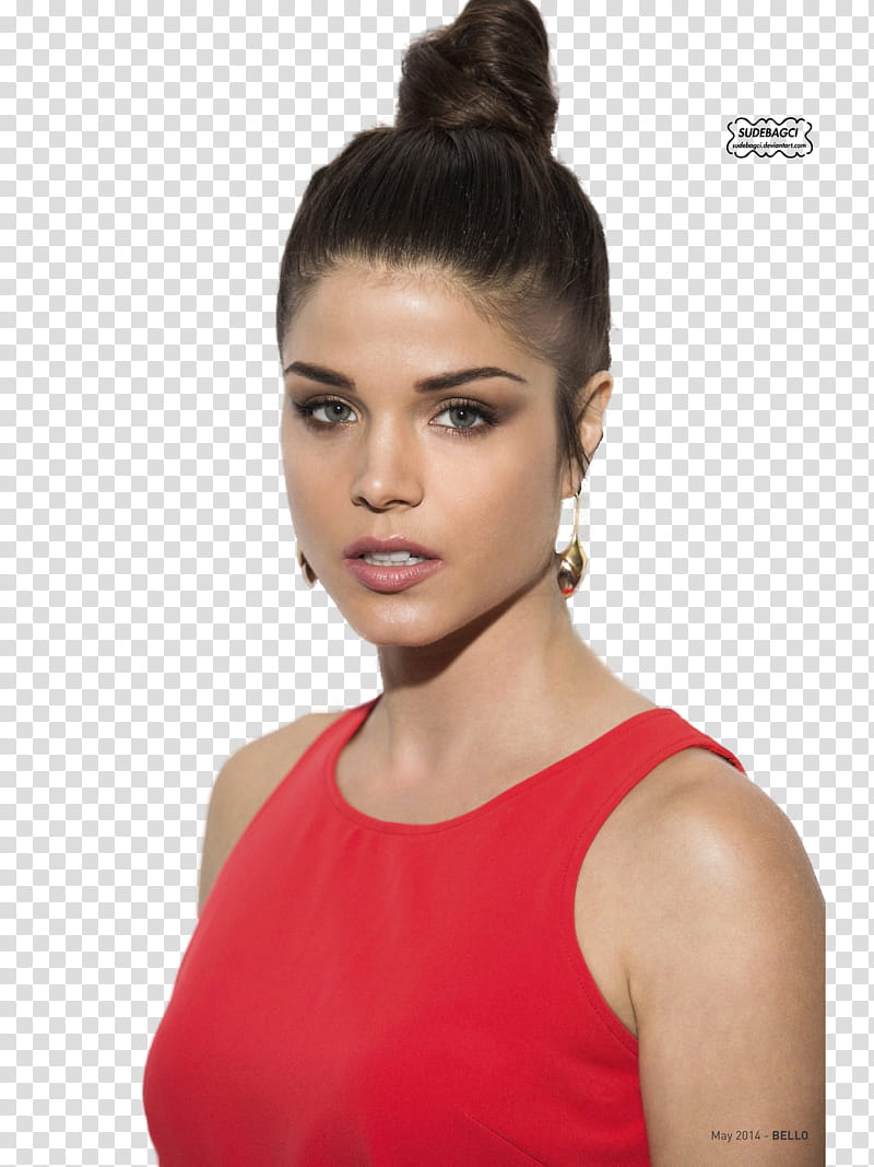 Marie Avgeropoulos, woman wearing crop top transparent background PNG clipart