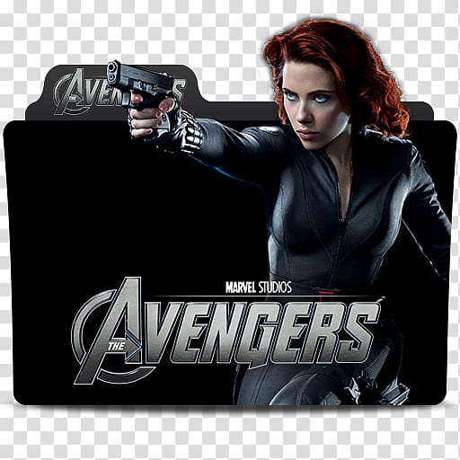 MARVEL Cinematic Universe Folder Icons Phase One, theavengers-blackwidow, Avengers Black Widow illustration transparent background PNG clipart