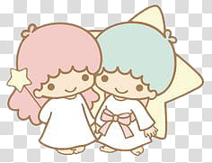 Little Twin Stars, precious moments babies transparent background PNG clipart