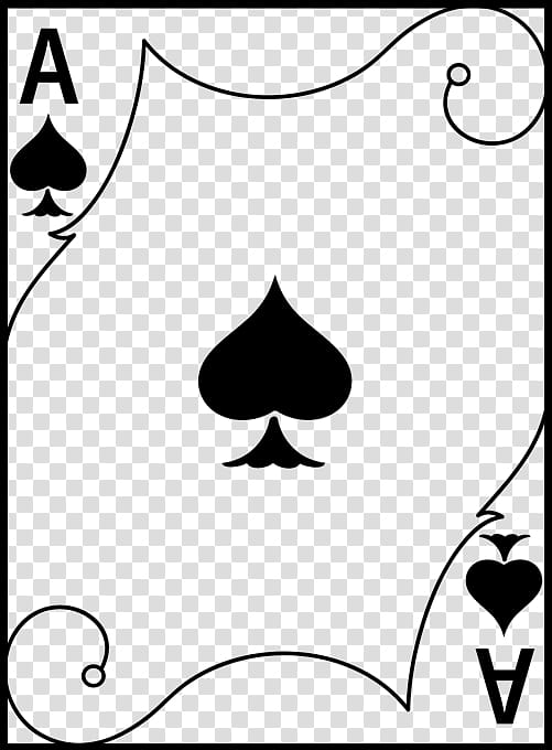 a of spade playing card illustration transparent background PNG clipart