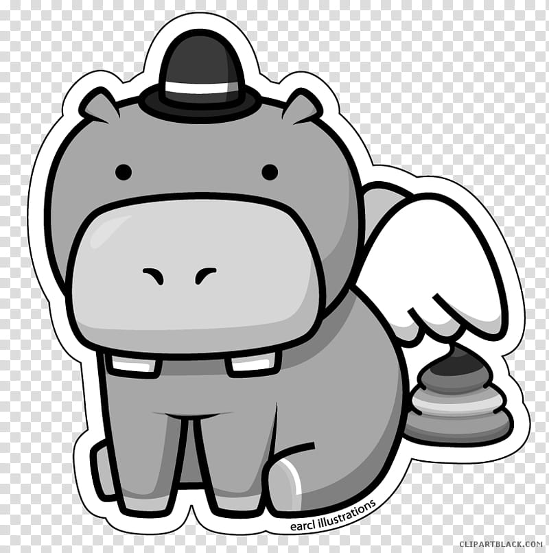 Baby, Hippopotamus, Baby Hippo, Line Art, Digital Art, White, Black And White
, Nose, Head, Finger transparent background PNG clipart