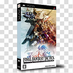 PSP Games Boxed  , Final Fantasy Tactics, The War of the Lions transparent background PNG clipart