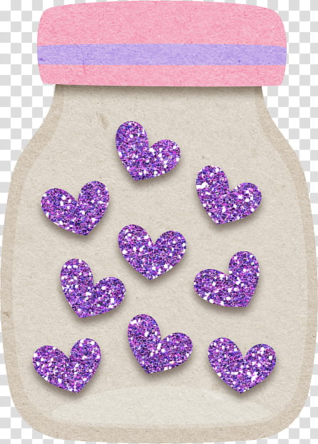 Heart Emoji, Bottle, Sticker, Purple, Paper, Violet, Love, Drawing, Glitter, Lilac transparent background PNG clipart