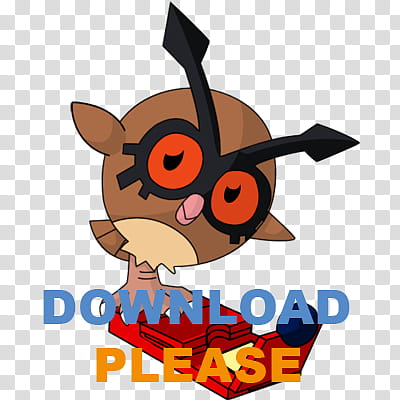 Waving Hoothoot + Johto Pkdex, brown cartoon character art transparent background PNG clipart