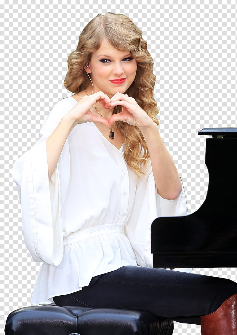 II de De taylor Swift, Taylor Swift forming heart hand sign transparent background PNG clipart