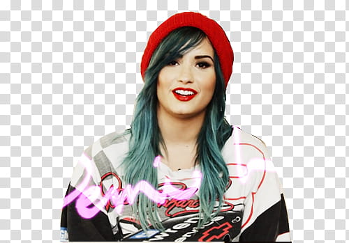 Demi Lovato y JPEG Bluevato  transparent background PNG clipart