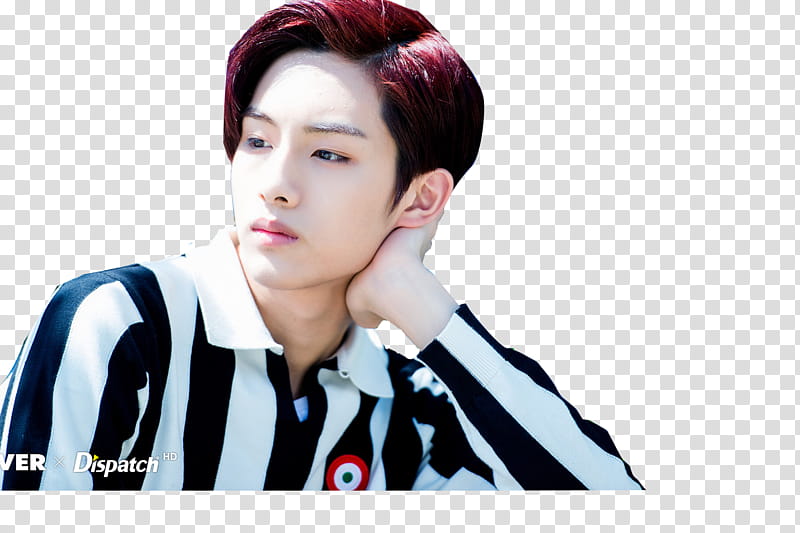 Winwin naver dispatch, man resting his head on his left hand transparent background PNG clipart