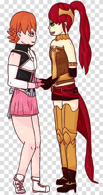 Nora Valkyrie and Pyrrha Nikos transparent background PNG clipart