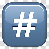 hashtag emoji transparent background PNG clipart