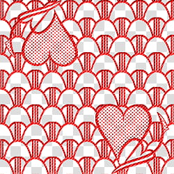 Lace Patterns and Files, red hearts transparent background PNG clipart