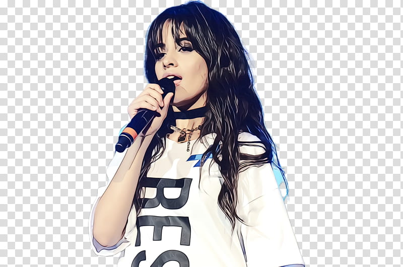 Singing, Watercolor, Paint, Wet Ink, Camila Cabello, 24k Magic World Tour, Havana, Fifth Harmony transparent background PNG clipart