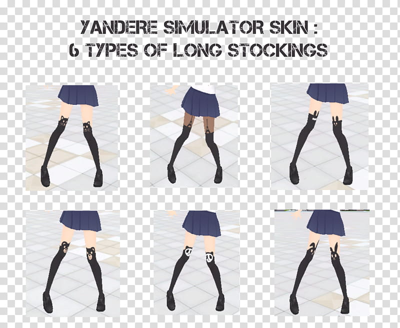 Yandere Simulator Skin  types of long ings,  types of long ings collage transparent background PNG clipart