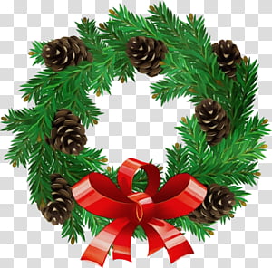 Christmas decoration, Watercolor, Paint, Wet Ink, Oregon Pine, Wreath, Colorado Spruce, Tree transparent background PNG clipart thumbnail