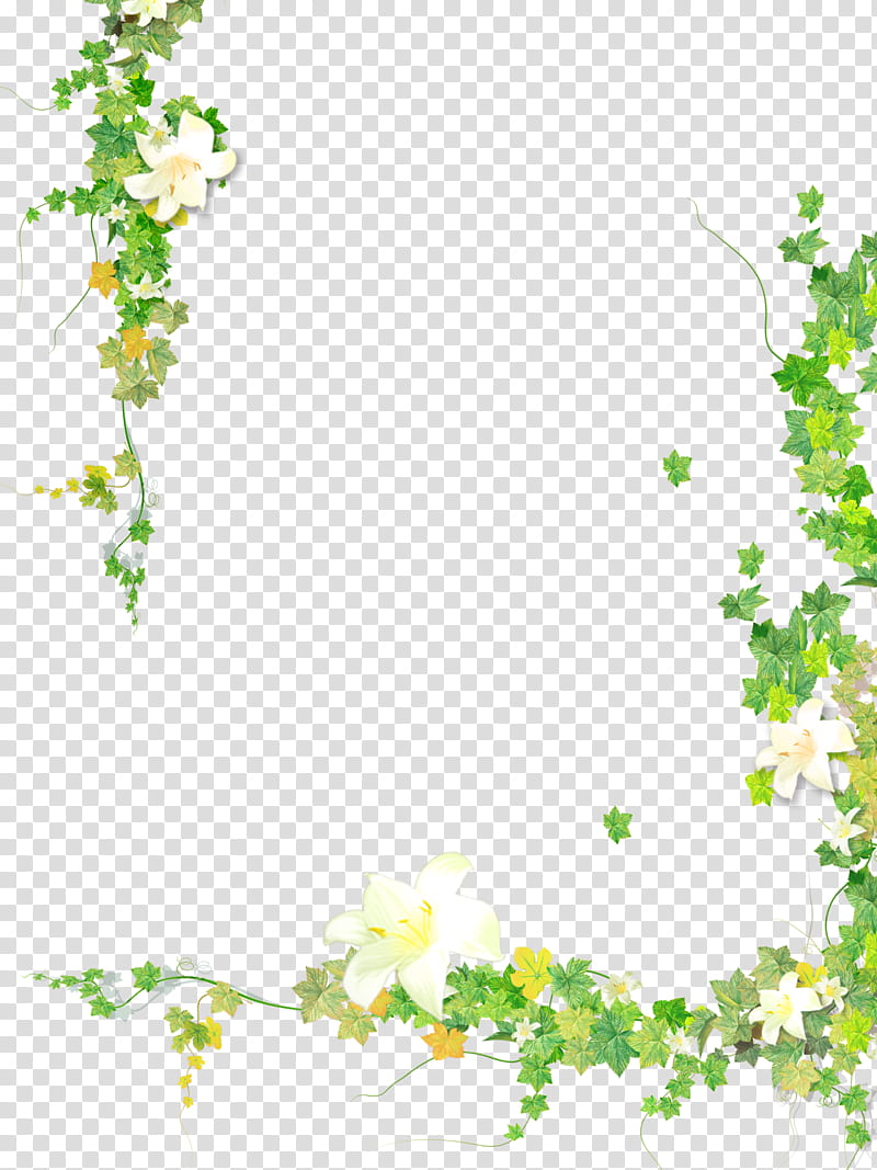 Watercolor Flower Border, Plants, BORDERS AND FRAMES, Leaf, Frames, Garden, Painting, Watercolor Painting transparent background PNG clipart