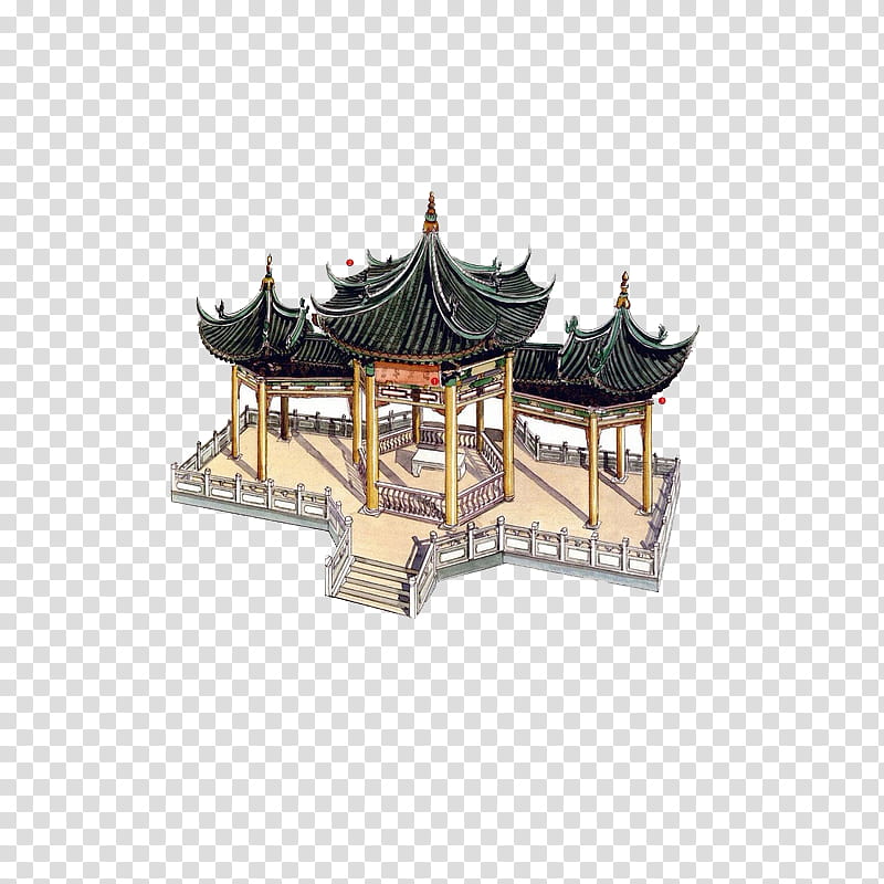 Chinese Architecture, black and brown castle transparent background PNG clipart