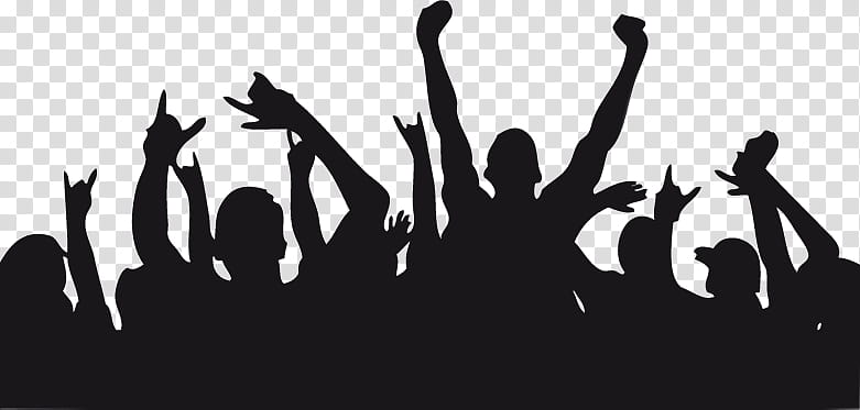 Group Of People, Applause, Clapping, Concert, Audience, Cheering, Silhouette, Crowd transparent background PNG clipart
