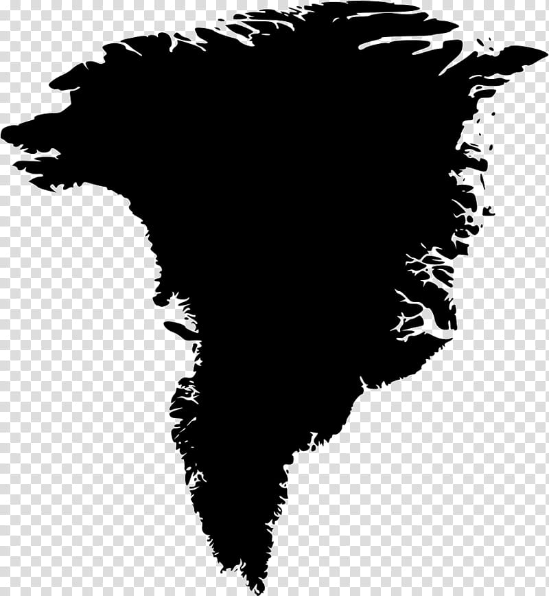 Silhouette Tree, Greenland, Map, Greenlandic Language, Country, North America, Black, Black And White transparent background PNG clipart