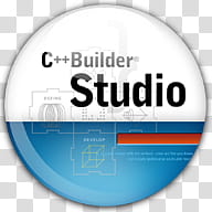 Gloss Dock Icons, Borland_C++_Builder, C++ Builder Studio logo transparent background PNG clipart