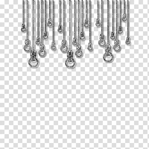 hanged silver-colored jewelries transparent background PNG clipart