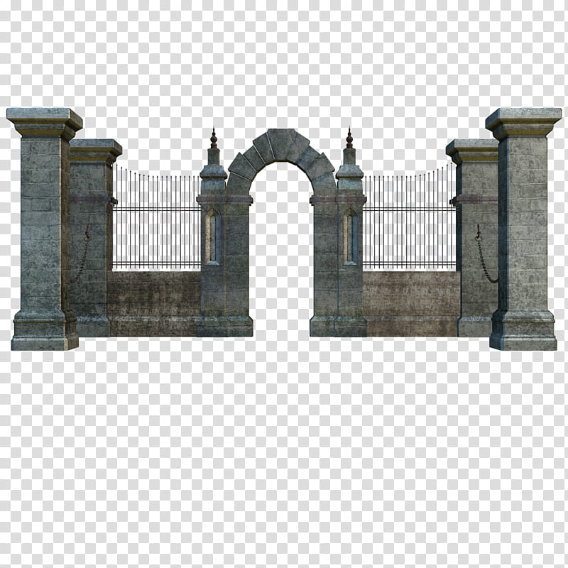 Object , D of a stone gate transparent background PNG clipart