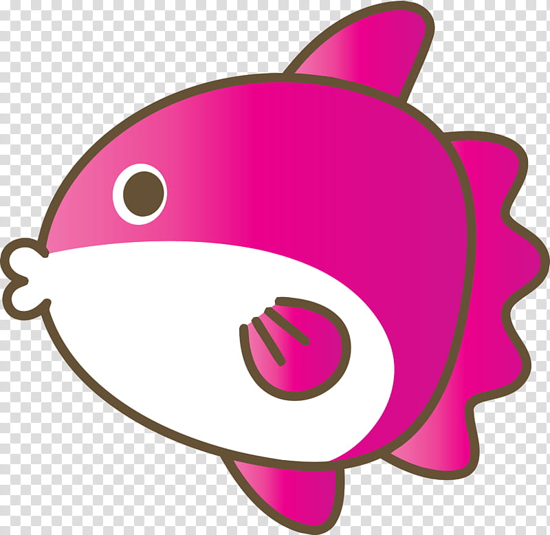 pink cartoon mouth smile magenta, Baby Sunfish, Cartoon Sunfish transparent background PNG clipart
